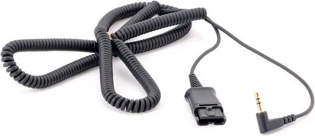 Main image of HP Poly Quick Disconnect/Sub Mini-phone Audio Cable 10 ft Quick Disconnect/Sub-mini phone Audio Cable for Headset, Speakerphone Model 85Q32AA