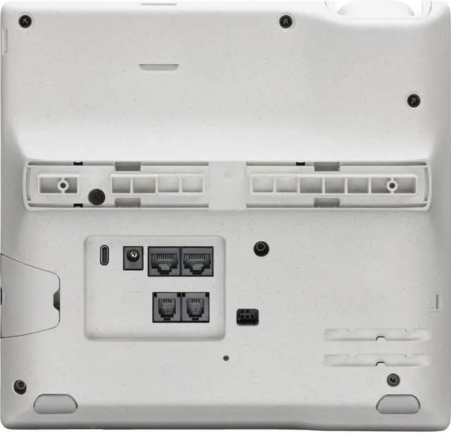 Alt view image 4 of 11 - HP Poly Edge E500 IP Phone Corded Desktop Black TAA Compliant VoIP 2x Network RJ-45 PoE Ports Model 82M94AA