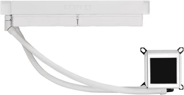 Alt view image 2 of 7 - Lian Li Galahad II LCD 280 AIO CPU Liquid Cooler White - Model GA2ALCD28W.US
