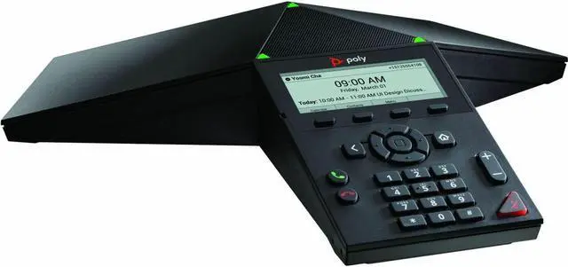Alt view image 4 of 9 - HP Poly Trio 8300 IP Conference Station Corded Wi-Fi Bluetooth Black VoIP 1x Network RJ-45 PoE Ports Model 849A0AA#AC3