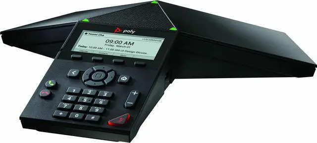 Main image of HP Poly Trio 8300 IP Conference Station Corded Wi-Fi Bluetooth Black VoIP 1x Network RJ-45 PoE Ports Model 849A0AA#AC3