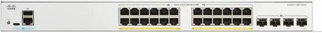 Alt view image 2 of 2 - Cisco Catalyst C1200-24P-4X Ethernet Switch, 24 Ports - Manageable - 10 Gigabit Ethernet - 10/100/1000Base-T, 10GBase-X - 3 Layer Supported