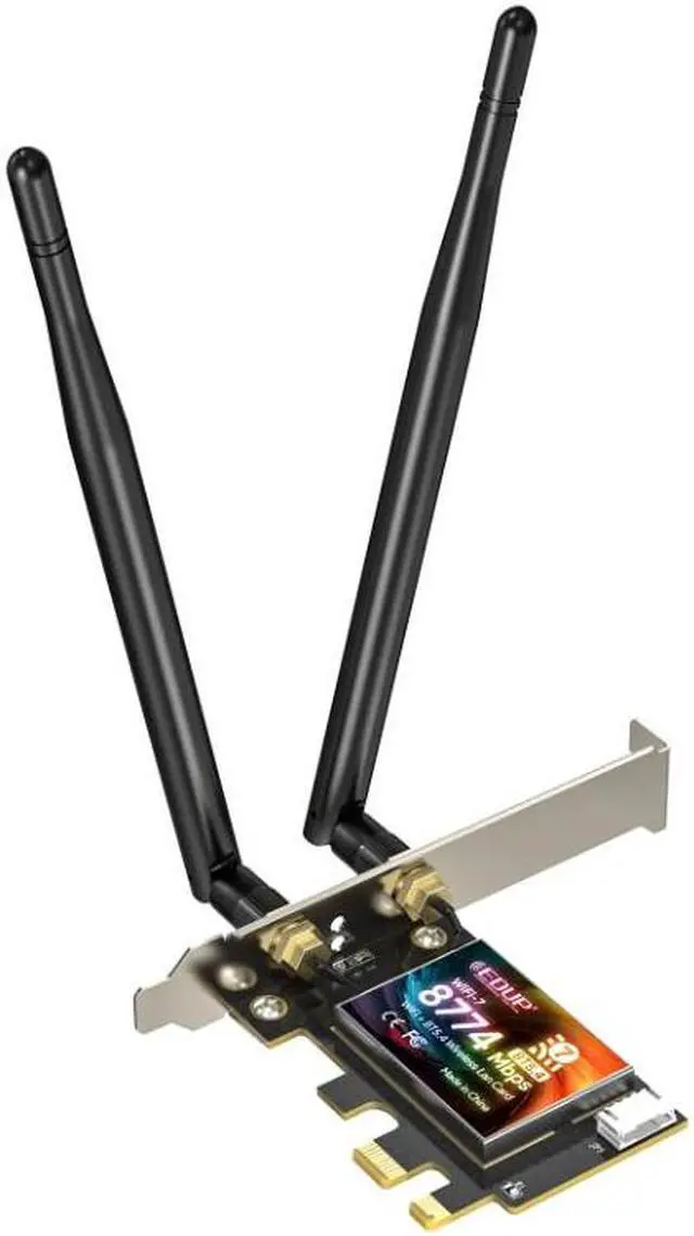 Main image of EDUP EP-BE9715 Wifi7 8774Mbps High Speed PCIe WiFi 7 Bluetooth 5.4 Wireless Adapter Network Card with Intel Chipset