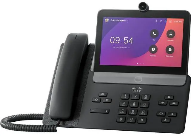 Alt view image 3 of 4 - Cisco Webex 8875 IP Phone Corded Corded Wi-Fi Bluetooth Desktop Carbon Black