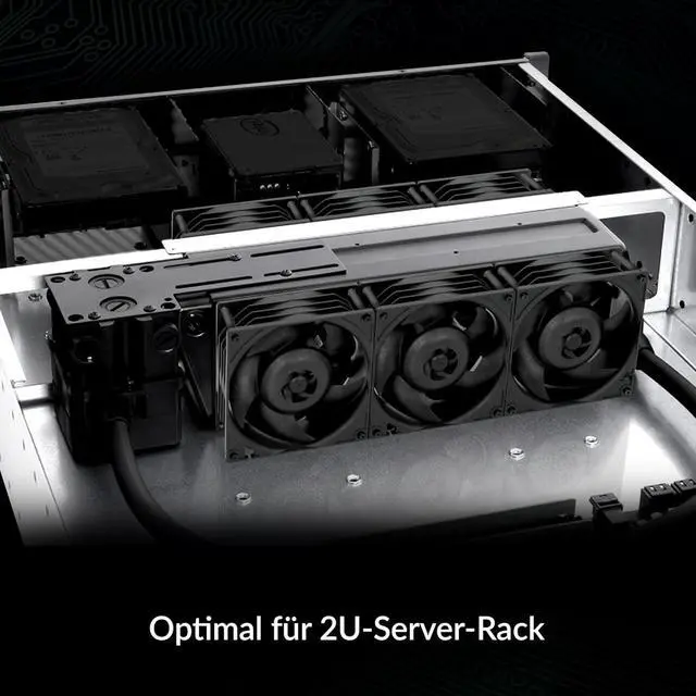 Alt view image 2 of 4 - ARCTIC S8038-10K Fan 80x80x38 mm 500-10000 RPM PWM Regulated 4-pin Connector 12 V DC Black