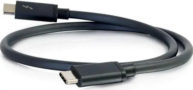 Main image of C2G 6ft Thunderbolt 3 Cable - USB C Thunderbolt 3 Cable - 100W Power Delivery - 20Gbps - Black - M/M - 28842