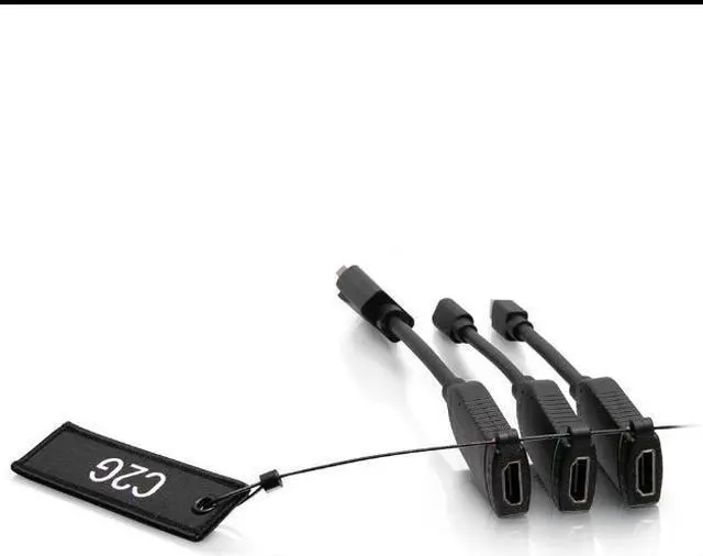Main image of C2G Universal 4K HDMI® Dongle Adapter Ring with Color Coded Mini DisplayPort, DisplayPort, and USB-C® - C2G30028