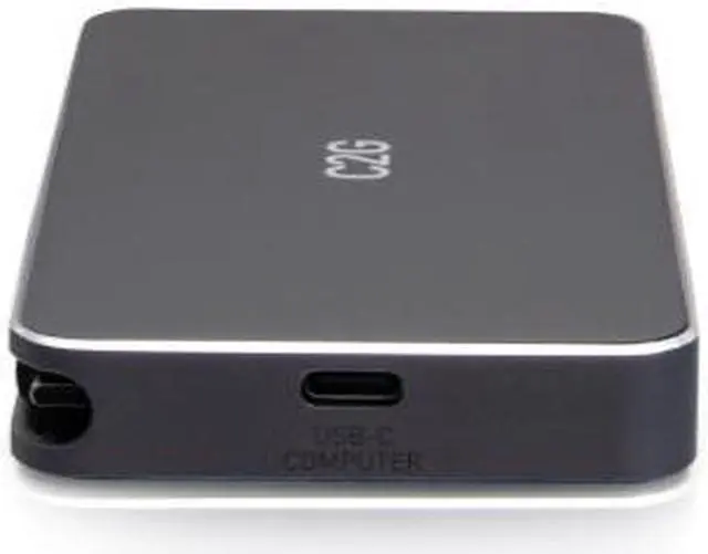 Alt view image 2 of 4 - C2G USB-C® 7-in-1 Dual Display MST Docking Station with HDMI®, DisplayPort, Ethernet, USB, and Power Delivery up to 100W - 4K 60Hz - C2G54543