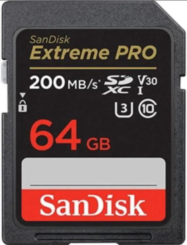 Main image of SanDisk Extreme PRO 64 GB Class 10/UHS-I (U3) V30 SDXC - SDSDXXU-064G-ANCIN