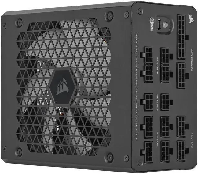 Alt view image 2 of 2 - CORSAIR HX1000i Fully Modular Ultra-Low Noise ATX Power Supply - ATX 3.0 & PCIe 5.0 Compliant - Fluid Dynamic Bearing Fan - CORSAIR  iCUE Software Compatible - 80 PLUS Platinum Efficiency