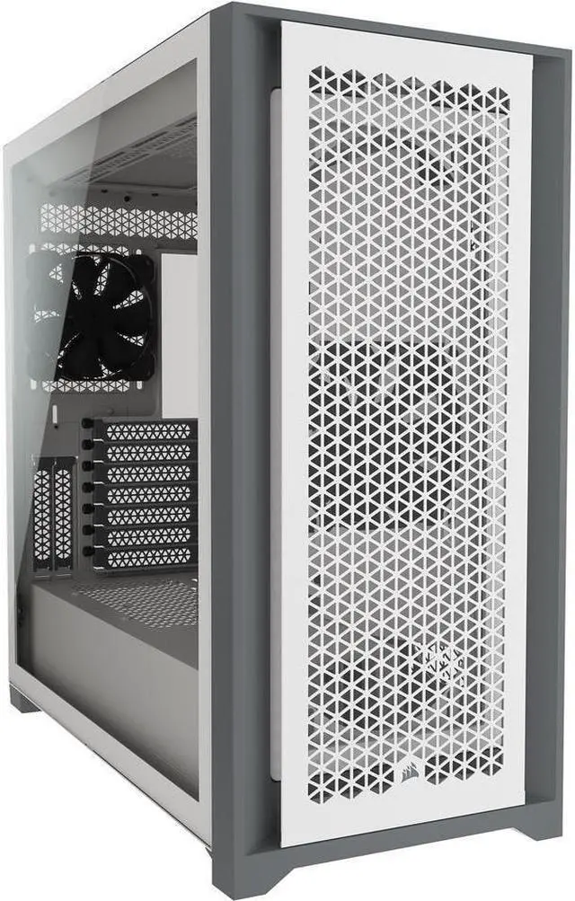 Main image of Corsair 5000D Airflow Tempered Glass Mid-Tower ATX PC Case, White, CC-9011211-WW