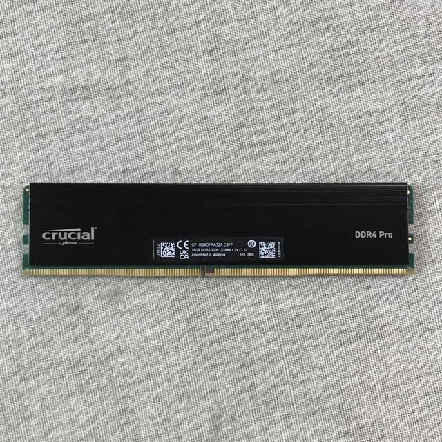 Crucial 16GB DDR4 PC4-25600 3200 MHz CL22 - Non-ECC - Unregistered -  288-pin - DIMM SDRAM Memory Module Model CP16G4DFRA32A