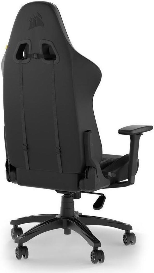Alt view image 2 of 3 - Corsair TC100 RELAXED Gaming Chair - Leatherette - Memory Foam, Steel, Nylon Model  Black CF-9010050-WW
