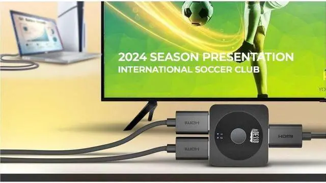 Alt view image 4 of 15 - Adesso AUH-5100 4K60 HDMI Splitter & Switcher AUH-5100