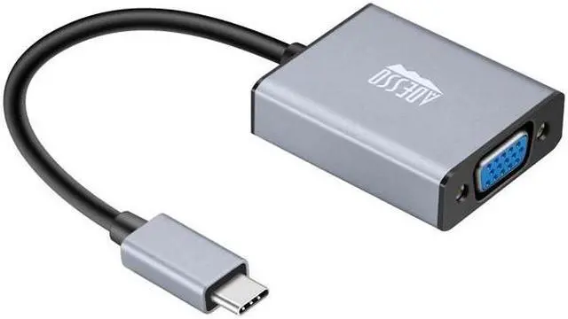 Alt view image 2 of 20 - Adesso USB-C to VGA Adapter