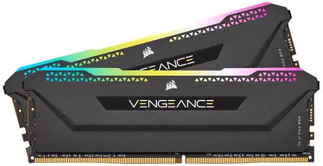 Main image of CORSAIR Vengeance RGB Pro SL 16GB (2 x 8GB) 288-Pin PC RAM DDR4 3200 (PC4 25600) Desktop Memory Model CMH16GX4M2E3200C16