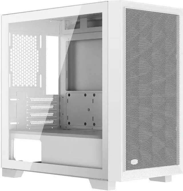 Alt view image 5 of 6 - PCCOOLER C3-D310WHP2-GL ARGB Tempered Glass Case White
