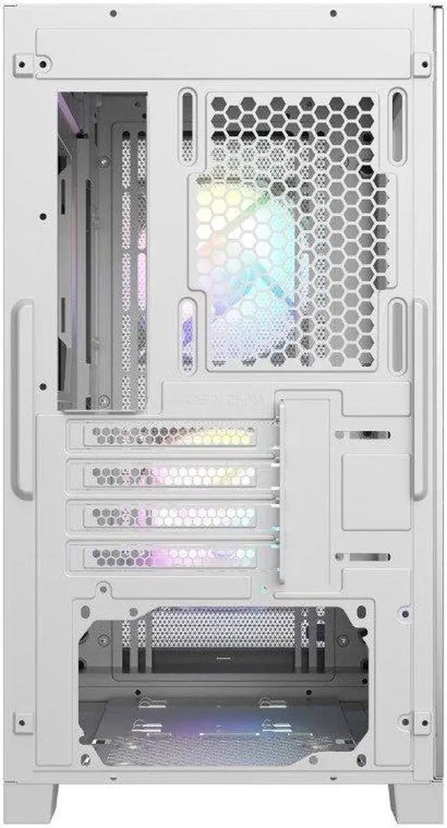 Alt view image 3 of 6 - PCCOOLER C3-D310WHP2-GL ARGB Tempered Glass Case White
