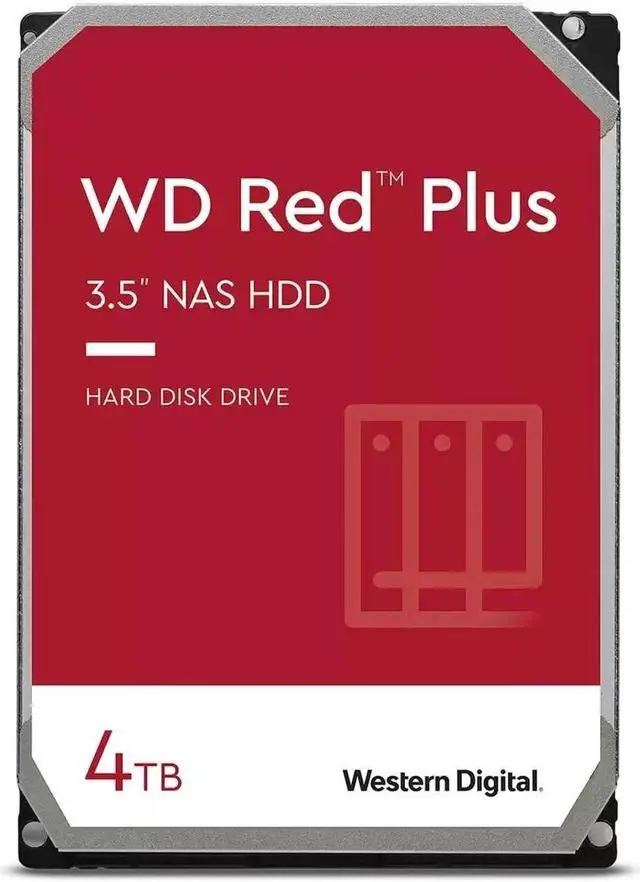 Main image of Western Digital Hard Drive WD40EFPX-RET 4TB 3.5" WD Red Plus NAS HD SATA 256MB
