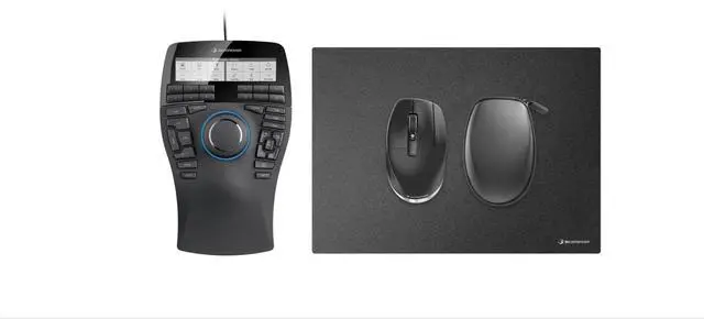Main image of 3Dconnexion SpaceMouse Enterprise, CadMouse Pro Wireless and CadMouse Pad together create a synergistic ecosystem that simply cannot be recreated using a regular mouse and keyboard Model 3DX-700135