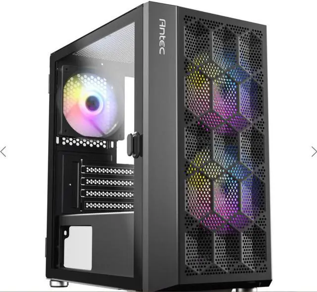 Main image of ANTEC NX200M RGB, Large Mesh Front Panel, USB3.0 Ready, 3 x 120mm RGB Fixed Mode Fans Included, TG Swing Side Panel, Up to 5 Fans Simultaneously, 240mm Radiator Support, Mini-Tower M-ATX Gaming Case