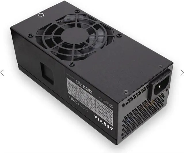 Main image of Apevia TFX-PFC500W TFX 500W Fixed Cables, Full Range Active PFC Computer Power Supply