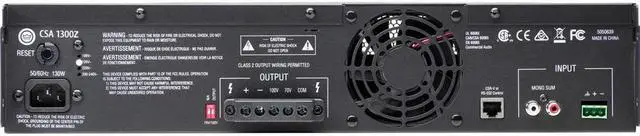 Alt view image 2 of 2 - Harman JBL Commercial Commercial 1300Z Amplifier - 300 W RMS - 1 Channel 0.5% THD - 20 Hz to 20 kHz - 130 W - Ethernet Model NCSA1300Z-0-US