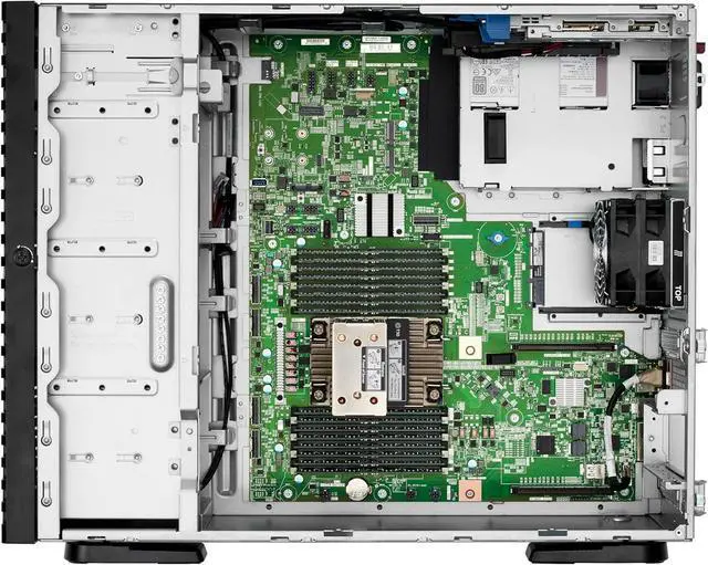 Main image of HPE ProLiant ML110 Gen11 server with one Intel® Xeon® Silver 4514Y Processor, 64 GB (2x32 GB) Dual Rank Memory, one HPE MR408i-o Gen11 x8 Lanes 4GB Cache OCP SPDM Storage Controller - P71687-005