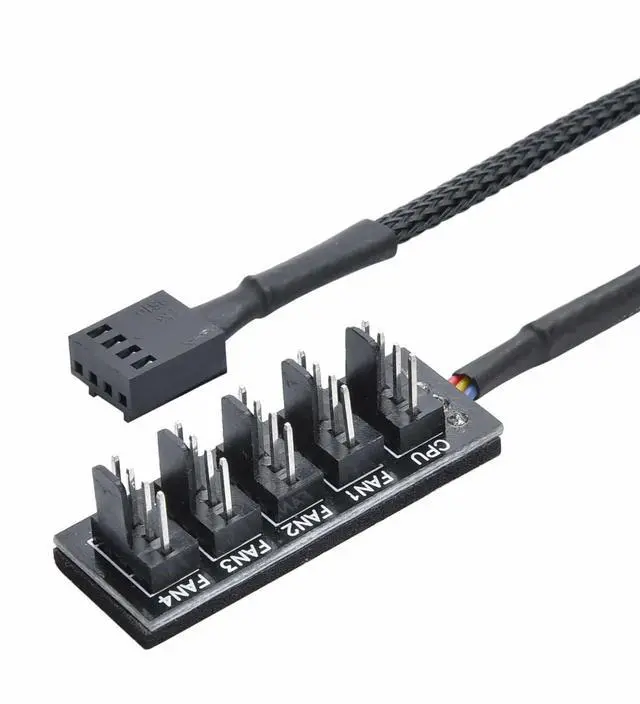 Alt view image 10 of 15 - Gelid Solutions 1-to-4 PWM USB Hub - Connect 1 Motherboard PWM Fan Header to up to 4 Fans - Compatible with All 3 and 4-pin PWM Fans