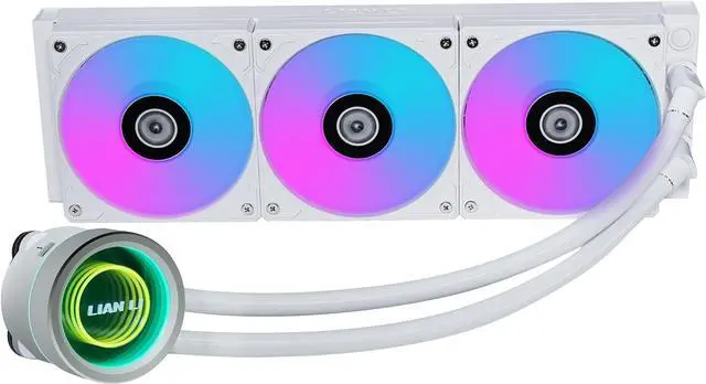 Alt view image 2 of 8 - Lian Li GA II Trinity 360MM AIO CPU Liquid Cooler 360mm Pre- installed ARGB daisy-chainable radiator fans or UNI FAN SL-INF fans - For Intel LGA 1700, 1200, 115X, AMD AM5/AM4 Sockets
