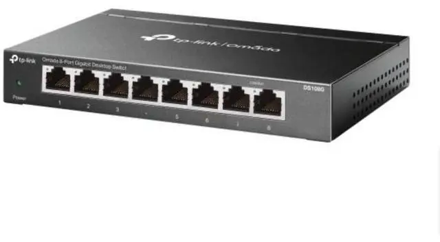 Main image of TP-Link Omada 8-Port Gigabit Desktop Switch PORT: 8 Gigabit RJ45 Ports SPEC: Desktop Steel Case FEATURE: Plug and Play - DS108G
