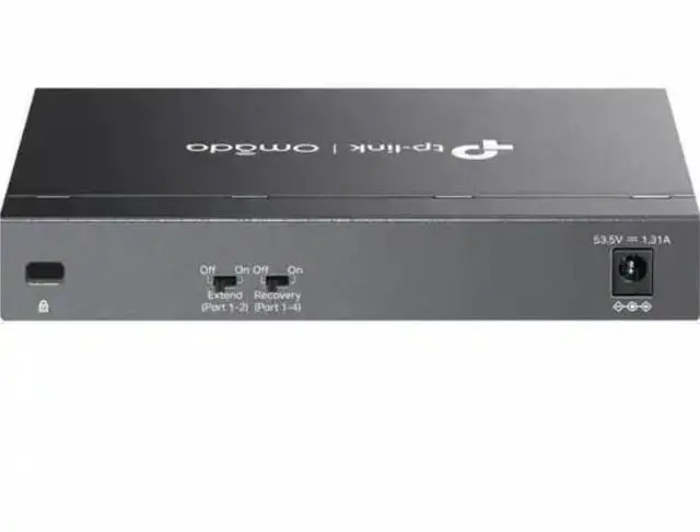 Alt view image 3 of 9 - Tp Link TP-Link Omada 6-Port Gigabit Desktop Switch with 3-Port PoE+ and 1-Port PoE++ - 6 Ports - Gigabit Ethernet - 10/100/1000Base-T - 2 Layer Supported - 71.46 W Power Consumption - DS106GPP