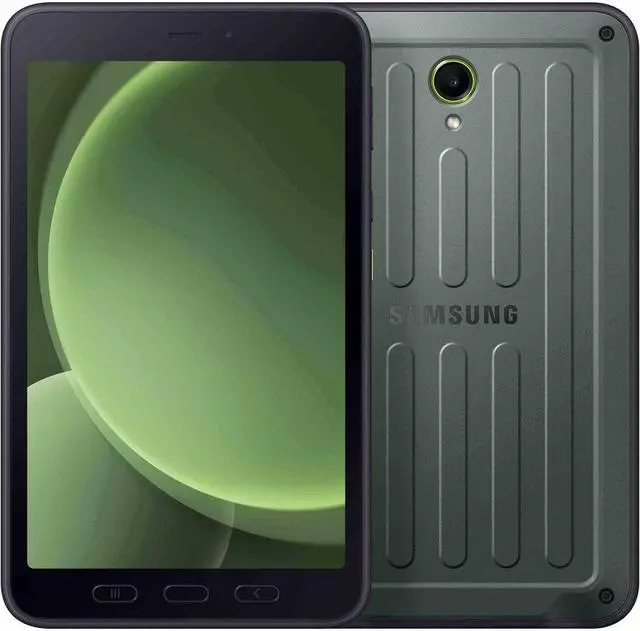 Main image of Samsung 8" Galaxy Tab Active5 Rugged Tablet WUXGA Samsung Exynos 1380 Octa-core 6GB 128GB Storage Android 14 Green