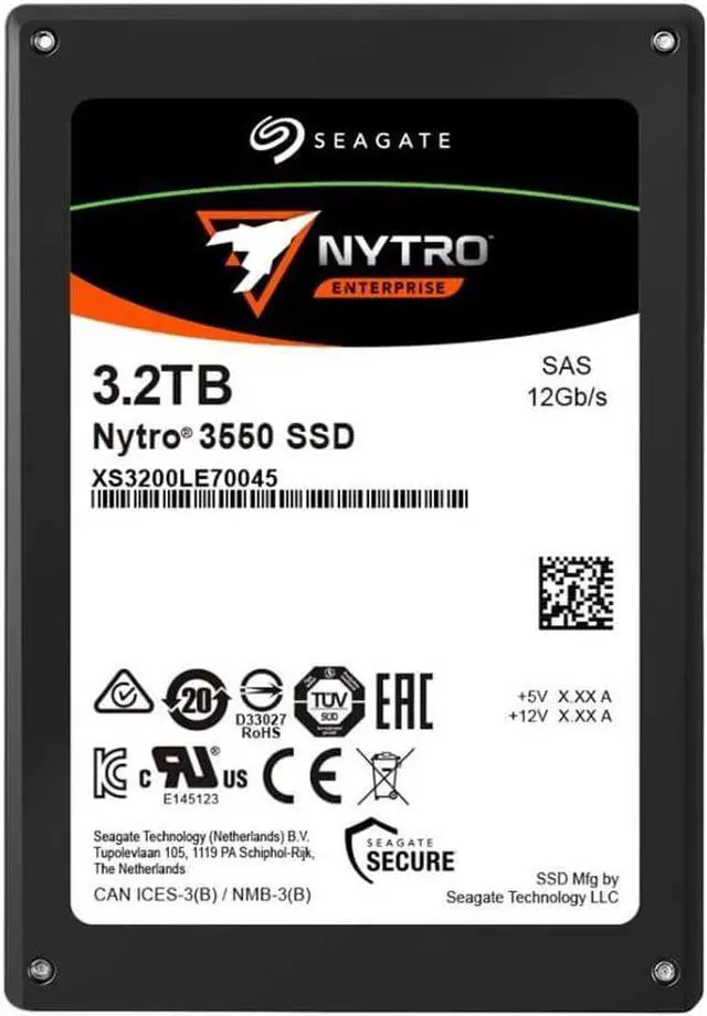 Alt view image 3 of 5 - Seagate 3.2TB Nytro 3550 SAS 12GB/s Bare Solid State Drive