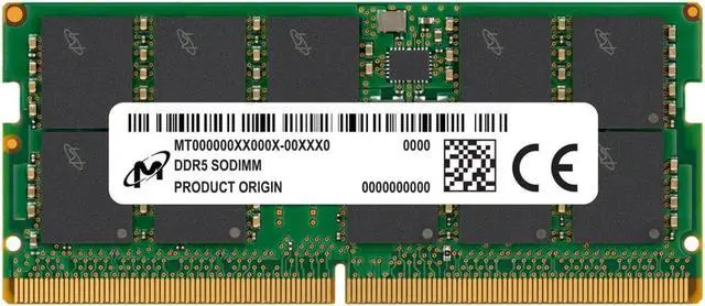 Main image of Crucial 16 GB (1 x 16GB) CL46 PC5-44800 DDR5 SDRAM Laptop Memory Model MTC10C1084S1TC56BD1R