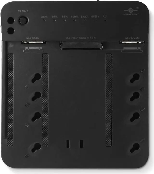 Alt view image 6 of 7 - Vantec Multi-Function M.2/SATA Storage Adapter with Clone for M.2 NVMe M.2 SATA SSD HDD 2.5" 3.5" SATA