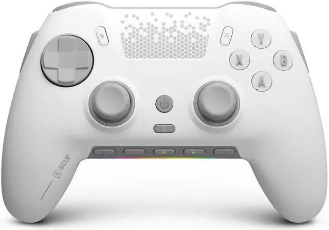 Alt view image 2 of 7 - SCUF ENVISION PRO Wireless PC Gaming Controller - Five Remappable G-Keys - Remappable Back Paddles - Instant Triggers - iCUE Compatible - White