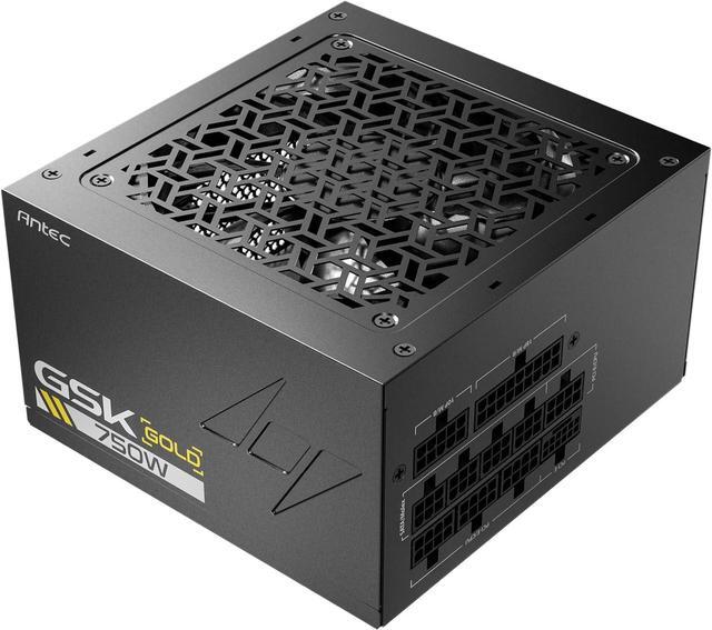 Main image of ANTEC GSK750 ATX3.1, 750W Full Modular PSU, 80 Plus Gold Certified, PCIE 5.1 Support, PhaseWave Design, Japanese Caps, Zero RPM Manager, 120mm Silent Fan, 7-Year Warranty Model GSK750 US