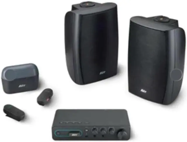 Main image of AVer Ampli Wave SAA5 Instructional Audio System Pendant Microphones Teacher Student Mic Microphone receiver dongle Box SAB5V2 Audio Receiver/Amplifier BoxWall Mount Speakers Box