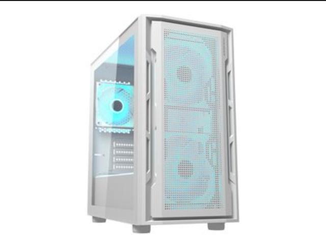 Alt view image 4 of 6 - Cougar UNIFACE RGB - Mid tower - extended ATX - windowed side panel (tempered glass) - no power supply - white - USB/Audio