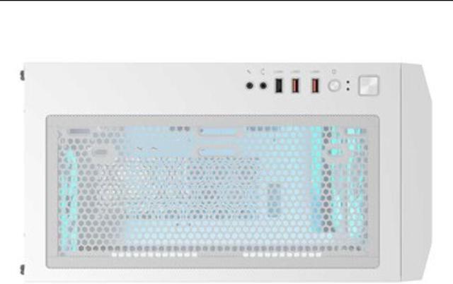 Alt view image 3 of 6 - Cougar UNIFACE RGB - Mid tower - extended ATX - windowed side panel (tempered glass) - no power supply - white - USB/Audio