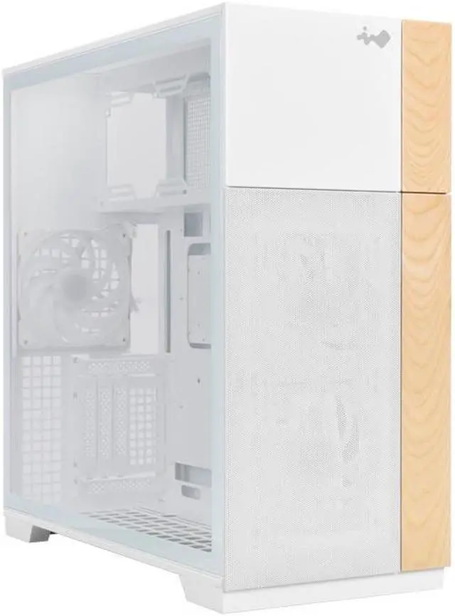 Main image of In-Win Case Full Tower Tempered Glass PCIE USB / HD Audio White E-ATX