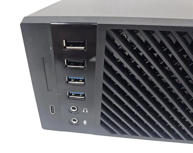 Alt view image 3 of 7 - IN WIN CJ Series CJ712 Slim Chassis micro ATX 265 Watt (FlexATX) black USB/Audio