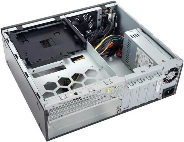 Alt view image 5 of 7 - IN WIN CJ Series CJ712 Slim Chassis micro ATX 265 Watt (FlexATX) black USB/Audio