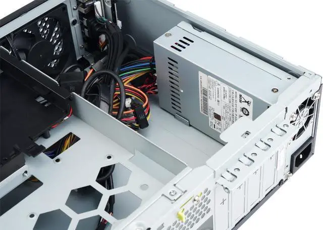 Alt view image 6 of 7 - IN WIN CJ Series CJ712 Slim Chassis micro ATX 265 Watt (FlexATX) black USB/Audio