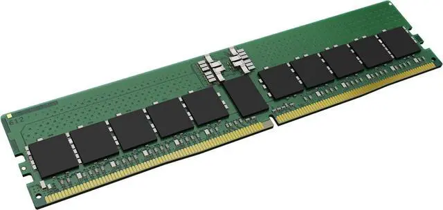 Alt view image 3 of 5 - Kingston 32GB DDR5 SDRAM Memory Module - For Server, Motherboard, Computer - 32 GB - DDR5-4800/PC5-38400 DDR5 SDRAM - 4800 MHz Dual-rank Memory - CL40 - 1.10 V - ECC - Registered - 288-pin - DIMM
