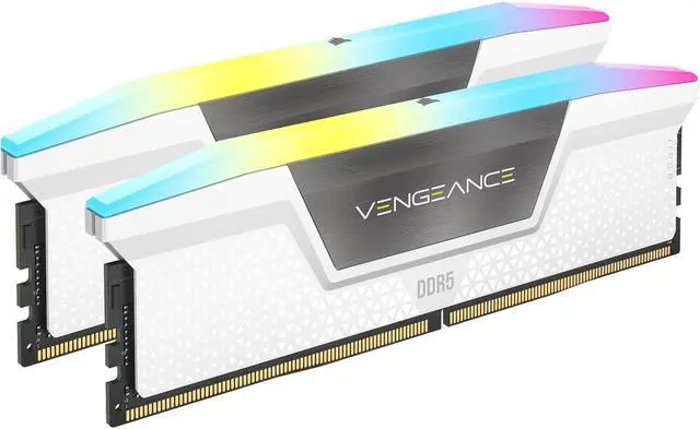 Alt view image 2 of 2 - CORSAIR Vengeance RGB 32GB (2 x 16GB) 288-Pin PC RAM DDR5 6400 (PC5 51200) Desktop Memory Model CMH32GX5M2B6400C36W