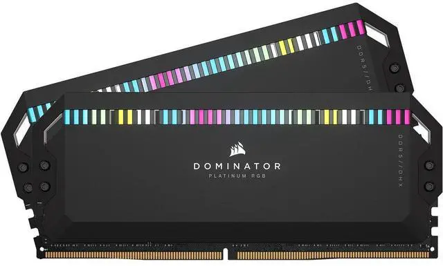 Main image of CORSAIR Dominator Platinum RGB 32GB (2 x 16GB) DDR5 6000 (PC5 48000) Desktop Memory Model CMT32GX5M2B6000C30