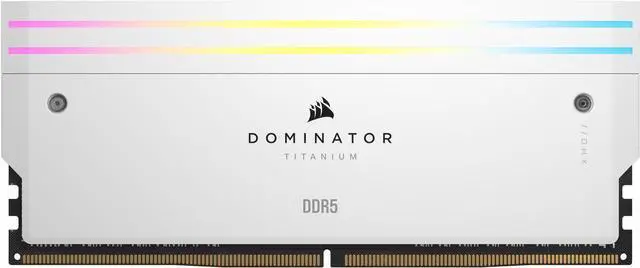 Main image of CORSAIR Dominator Titanium 64GB (2 x 32GB) DDR5 6400 (PC5 51200) Desktop Memory Model CMP64GX5M2B6400C32W