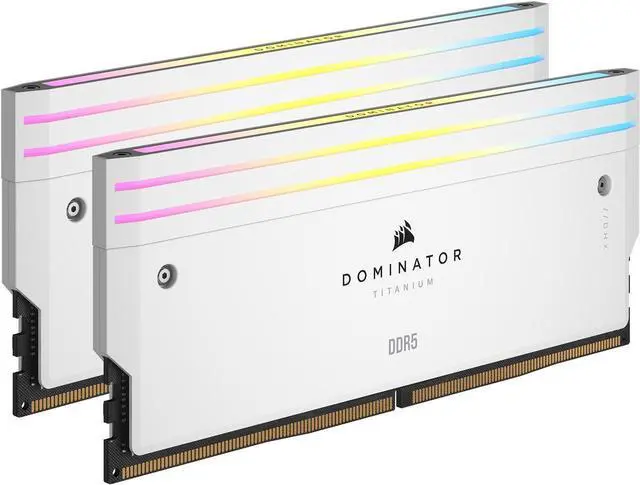 Alt view image 2 of 2 - CORSAIR Dominator Titanium 64GB (2 x 32GB) DDR5 6400 (PC5 51200) Desktop Memory Model CMP64GX5M2B6400C32W